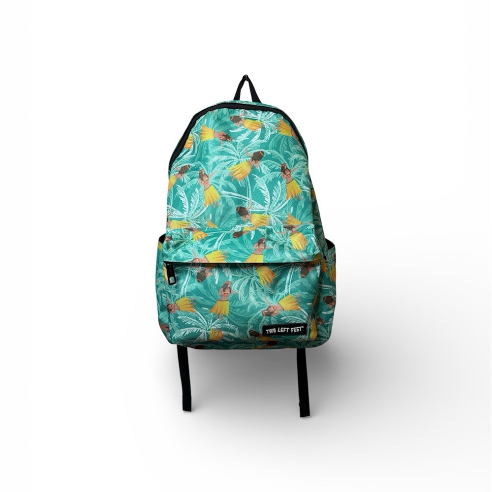 TWO LEFT FEET Tropical Print Backpack